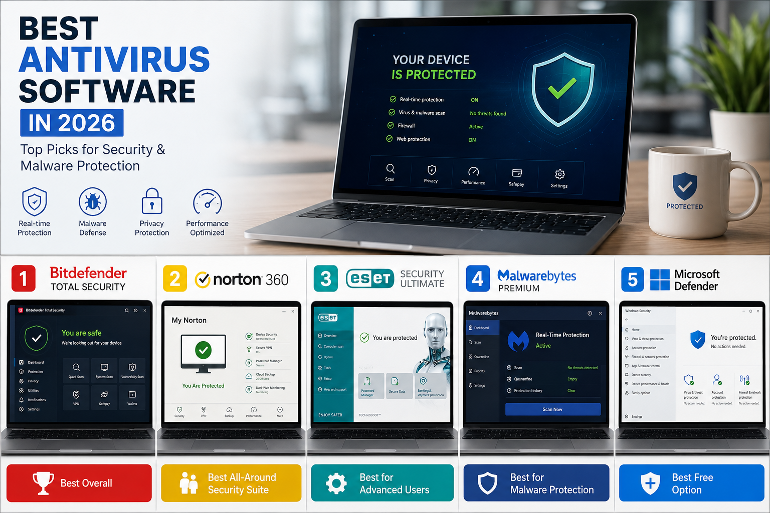 Best antivirus software in 2026