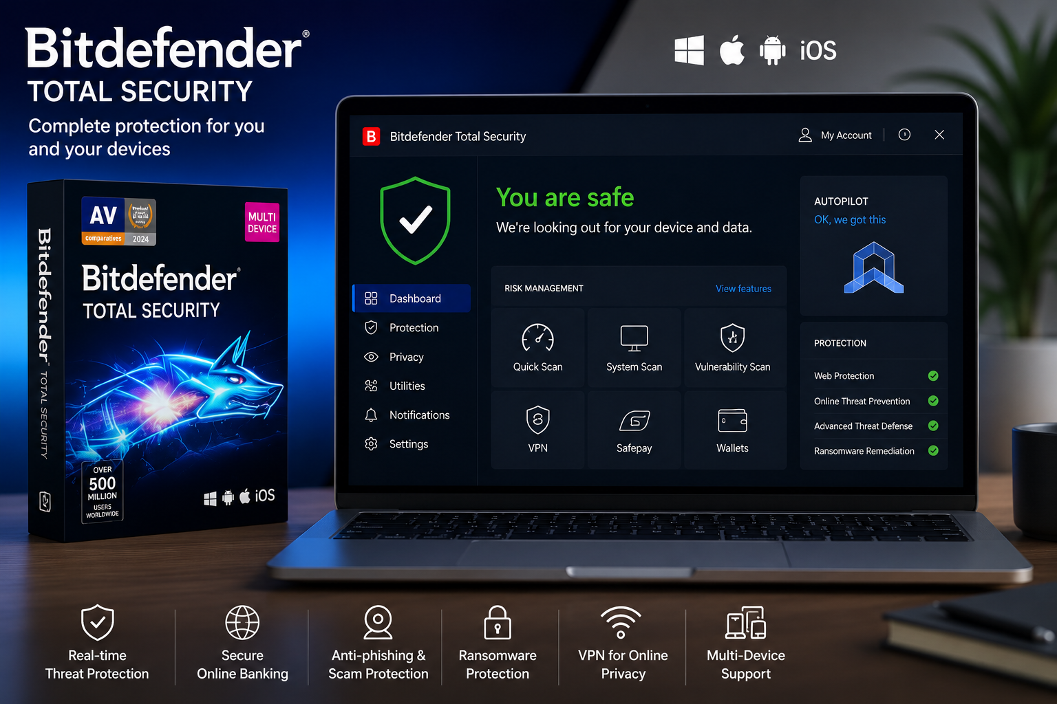 Bitdefender Total Security antivirus software