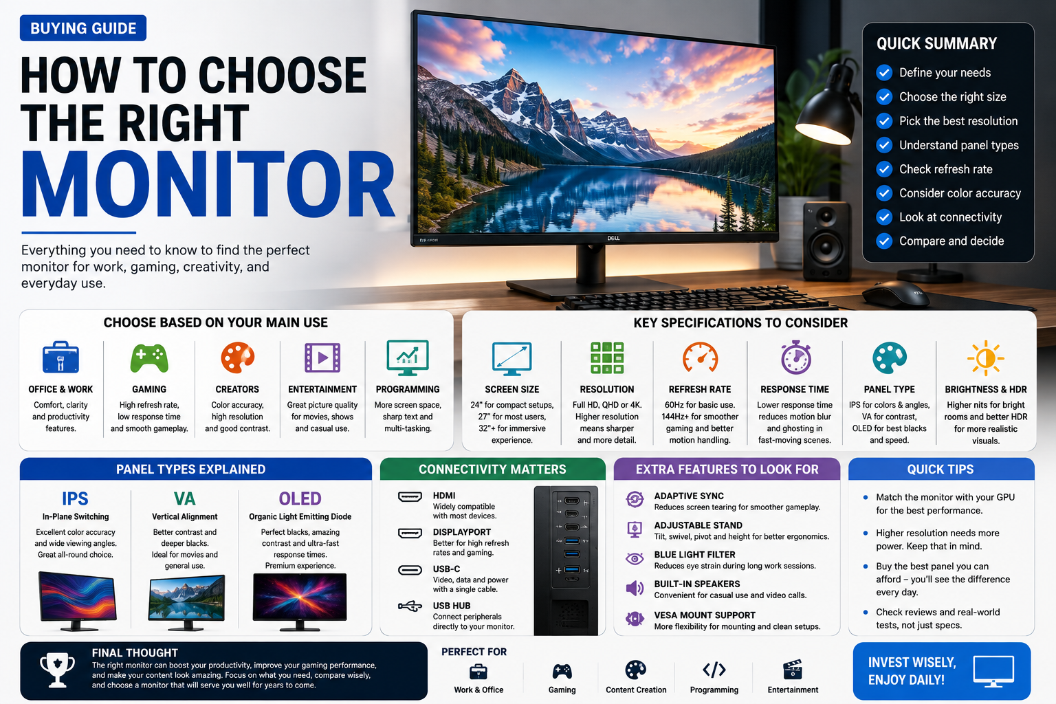 How to choose the right monitor buying guide