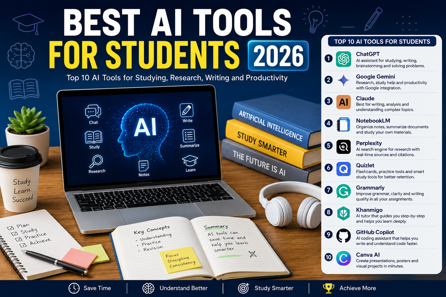 Best AI tools for students 2026