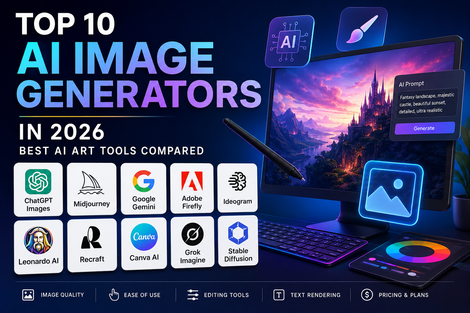 Best AI image generators in 2026 compared